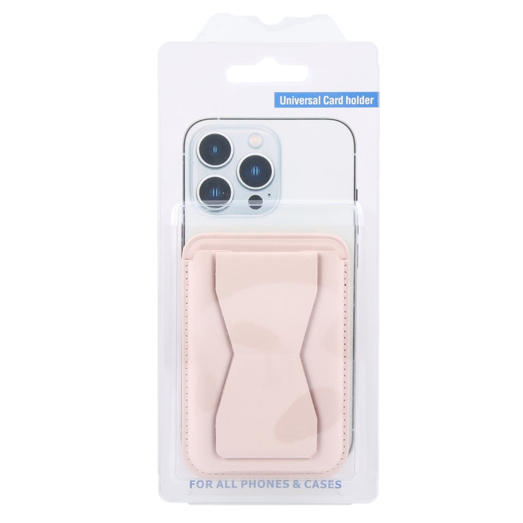 MagSafe Magnetic Wallet Card Hourglass Fold Holder Case(Pink) - Others Accessories by buy2fix | Online Shopping UK | buy2fix