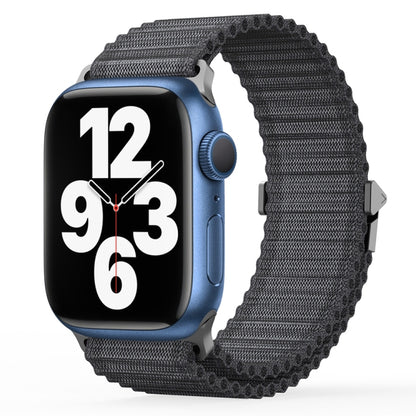 For Apple Watch Series 7 41mm DUX DUCIS YC Series Ocean Nylon Watch Band(Dark Grey) - Watch Bands by DUX DUCIS | Online Shopping UK | buy2fix