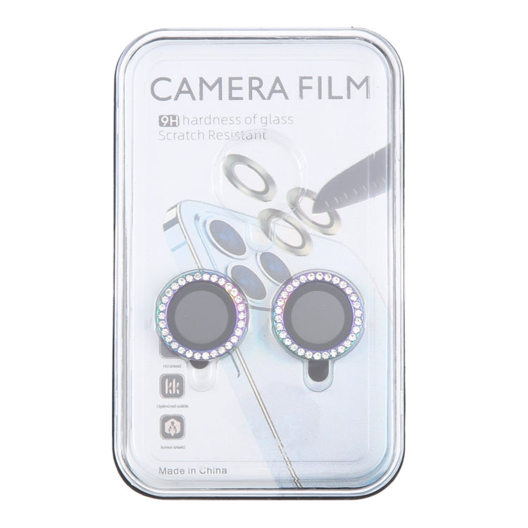 For iPhone 16 / 16 Plus 9H Point Drill Camera Lens Protector Ring(Colorful) - iPhone 16 Plus Tempered Glass by buy2fix | Online Shopping UK | buy2fix