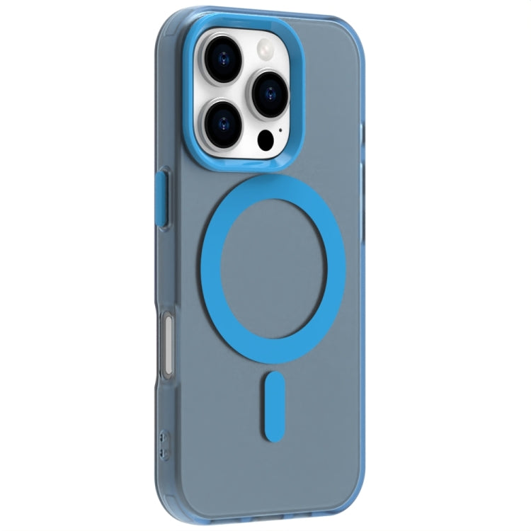 For iPhone 16 Pro Max Candy Magsafe PC Hybrid TPU Phone Case(Blue) - iPhone 16 Pro Max Cases by buy2fix | Online Shopping UK | buy2fix