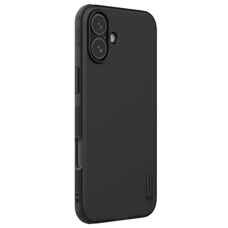 For iPhone 16 Plus NILLKIN Frosted Shield Pro PC + TPU Phone Case(Black) - iPhone 16 Plus Cases by NILLKIN | Online Shopping UK | buy2fix