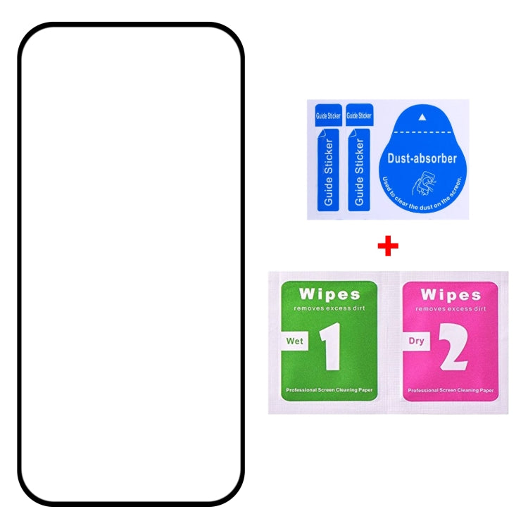 For iPhone 16 Plus Full Glue Screen Tempered Glass Film - iPhone 16 Plus Tempered Glass by buy2fix | Online Shopping UK | buy2fix