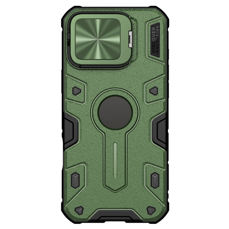 For iPhone 16 Pro Max NILLKIN Black Rhino Prop MagSafe Magnetic PC Phone Case(Green) - iPhone 16 Pro Max Cases by NILLKIN | Online Shopping UK | buy2fix