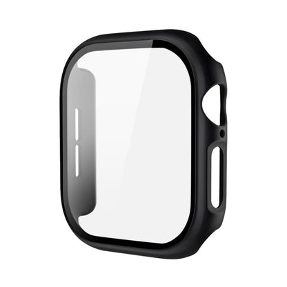 For Apple Watch Series 10 46mm imak Integrated Watch Case with Film(Black) - Watch Cases by imak | Online Shopping UK | buy2fix