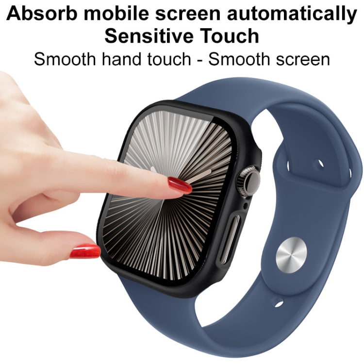 For Apple Watch Series 10 46mm imak Integrated Watch Case with Film(Transparent) - Watch Cases by imak | Online Shopping UK | buy2fix