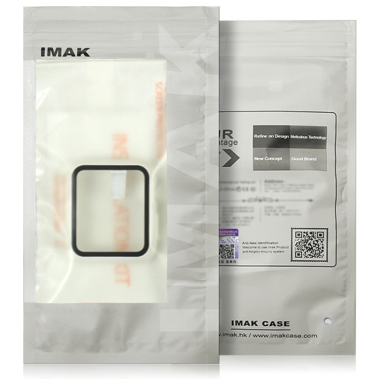 For Apple Watch Series 10 46mm imak Integrated Watch Case with Film(White) - Watch Cases by imak | Online Shopping UK | buy2fix