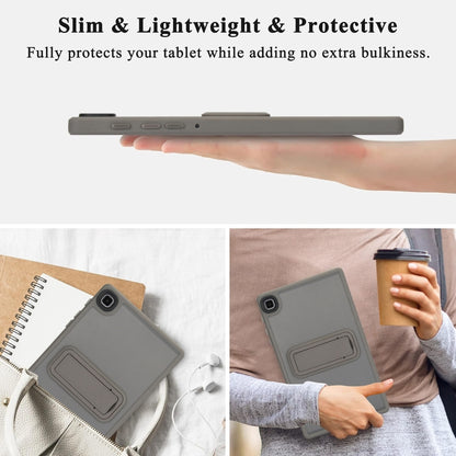 For Samsung Galaxy Tab A7 Lite Skin Feel Holder PC Hybrid TPU Tablet Case(Grey) - Tab A7 Lite T220 / T225 by buy2fix | Online Shopping UK | buy2fix