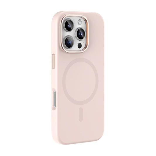 For iPhone 16 Pro Max Mutural Karen Series Liquid Silicone MagSafe Magnetic Phone Case(Pink) - iPhone 16 Pro Max Cases by Mutural | Online Shopping UK | buy2fix