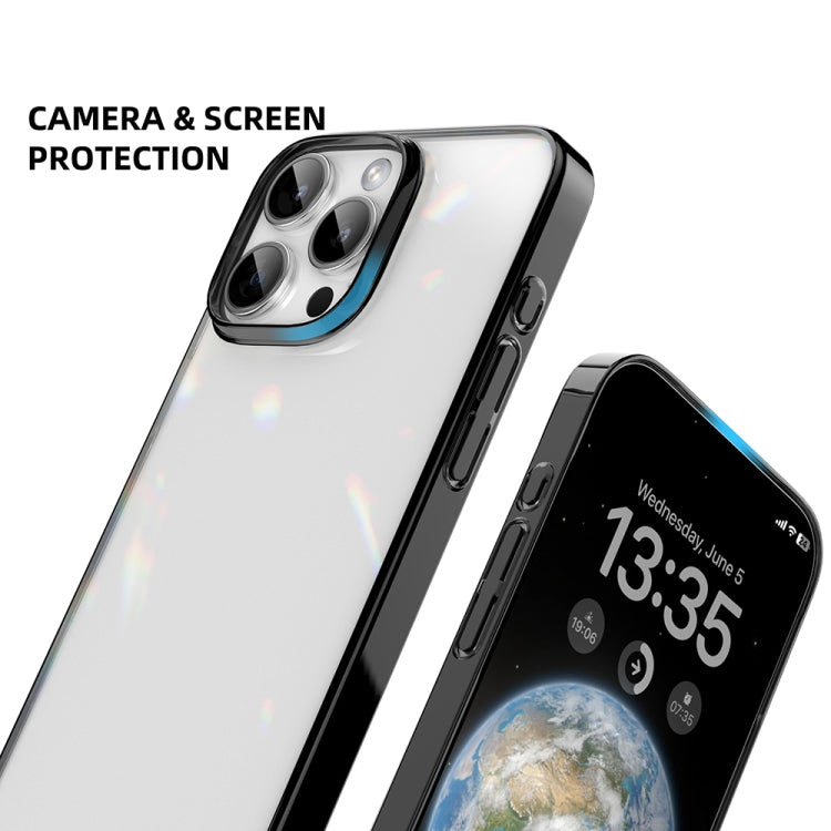 For iPhone 16 Mutural Jiantou Series Electroplating Hybrid PC Phone Case(Silver) - iPhone 16 Cases by Mutural | Online Shopping UK | buy2fix