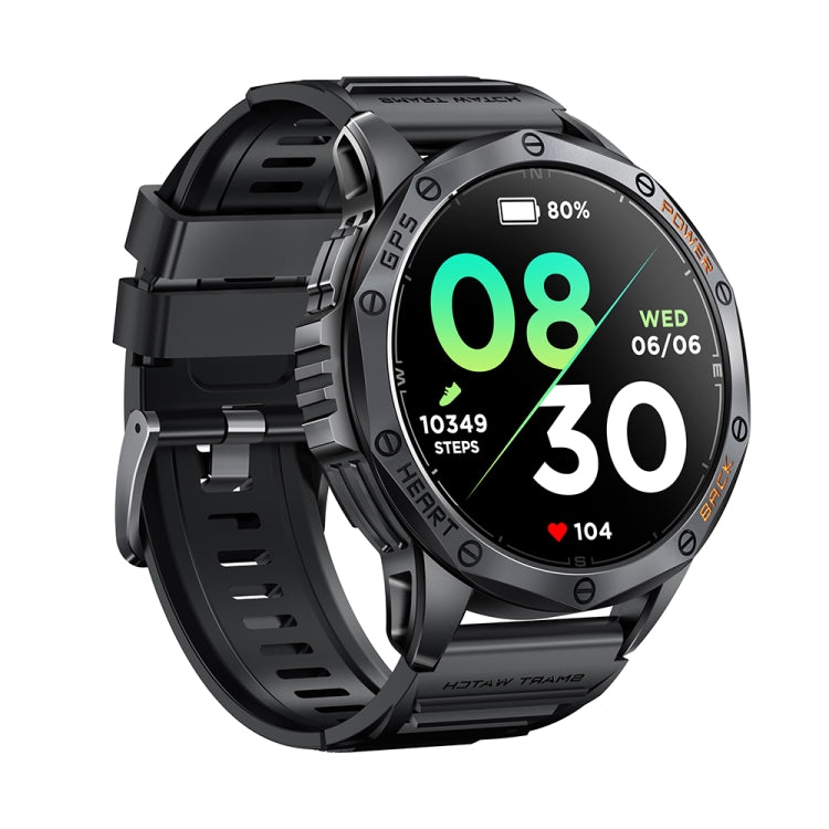 LEMFO K67 1.43 inch AMOLED Screen GPS Sports Smart Watch, Support Bluetooth Call / Health Monitoring(Black) - Smart Watches by LEMFO | Online Shopping UK | buy2fix