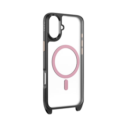 For iPhone 16 TOTU PC-26 Skin Feel MagSafe Magnetic Lanyard Hole Phone Case(Pink) - iPhone 16 Cases by TOTUDESIGN | Online Shopping UK | buy2fix