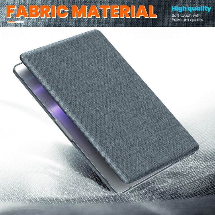 For MacBook Pro 13.3 inch M1 A2338 Fabric Magnetic Holder Laptop Protective Case(Grey) - MacBook Pro Cases by buy2fix | Online Shopping UK | buy2fix