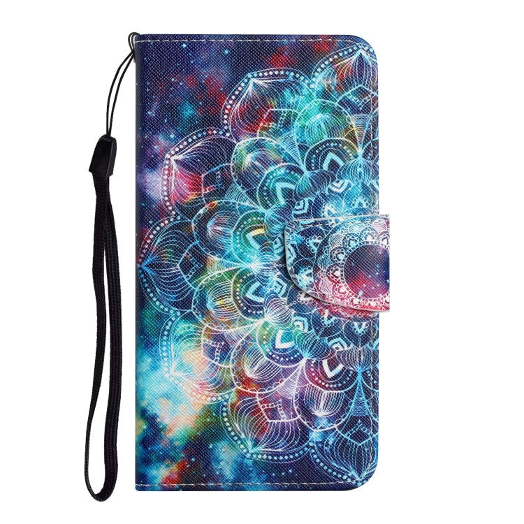 For Samsung Galaxy S25+ 5G Colored Drawing Pattern Leather Phone Case(Star Mandala) - Galaxy S25+ 5G Cases by buy2fix | Online Shopping UK | buy2fix