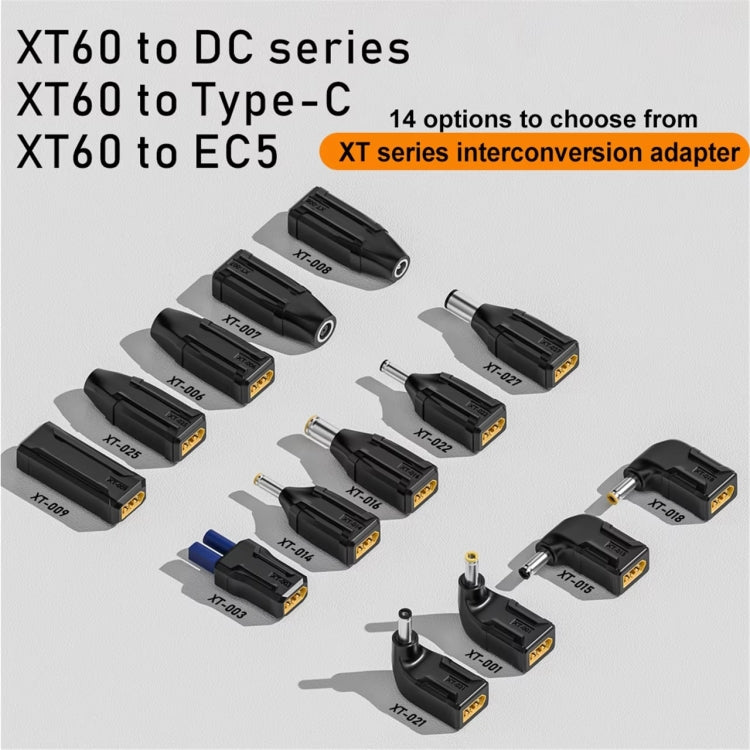 XT-018 XT60 Male to 5.5x2.5 Interchange Adapter - Universal Power Adapter by buy2fix | Online Shopping UK | buy2fix