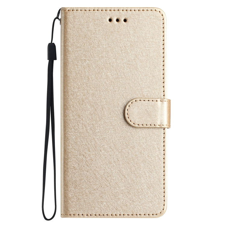 For OnePlus 13 Silk Texture Horizontal Flip Leather Phone Case(Gold) - OnePlus Cases by buy2fix | Online Shopping UK | buy2fix