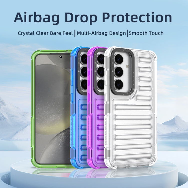 For Samsung Galaxy S25 5G High Transparency TPU Hybrid PC Airbag Phone Case(Pink) - Galaxy S25 5G Cases by buy2fix | Online Shopping UK | buy2fix