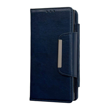 For Samsung Galaxy S25 5G Multifunctional 7-Card Wallet Leather Phone Case(Royal Blue) - Galaxy S25 5G Cases by buy2fix | Online Shopping UK | buy2fix