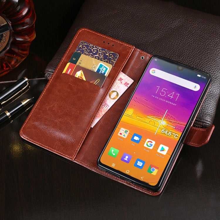 For Blackview BV9900 Pro idewei Crazy Horse Texture Horizontal Flip Leather Case with Holder & Card Slots & Wallet(Brown) - More Brand by idewei | Online Shopping UK | buy2fix