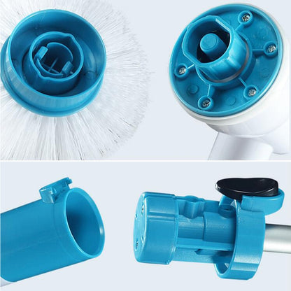 Multi-function Tub and Tile Scrubber Cordless Power Spin Scrubber Power Cleaning Brush Set for Bathroom Floor Wall, AU Plug - Cleaning Tools by buy2fix | Online Shopping UK | buy2fix