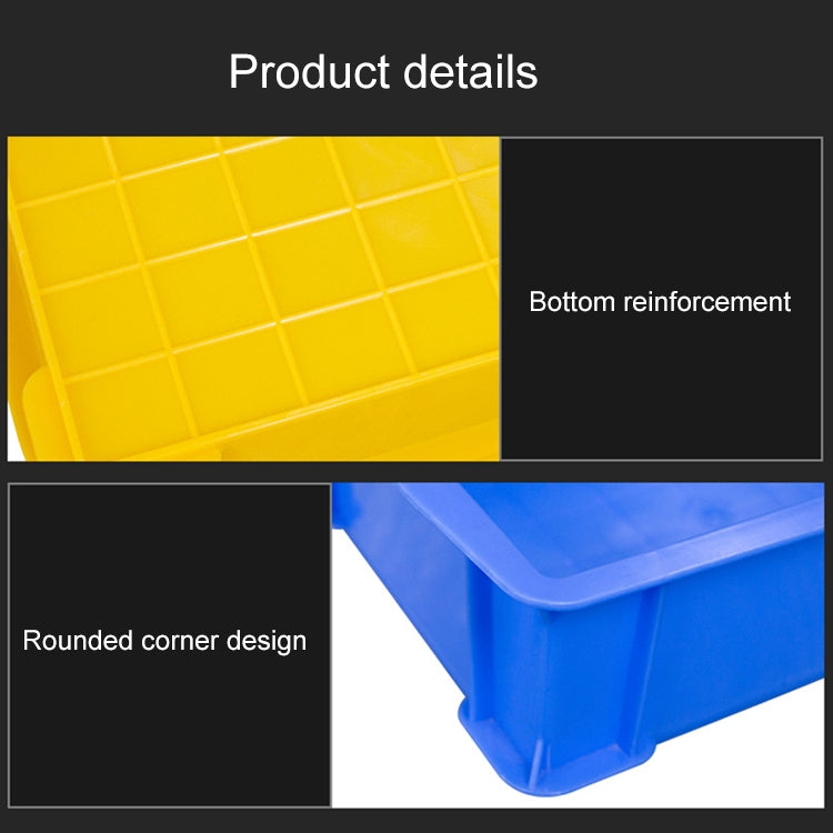 Thick Multi-function Material Box Brand New Flat Plastic Parts Box Tool Box, Size: 25.3cm x 18cm x 7.4cm(Yellow) - Storage Bags & Boxes by buy2fix | Online Shopping UK | buy2fix