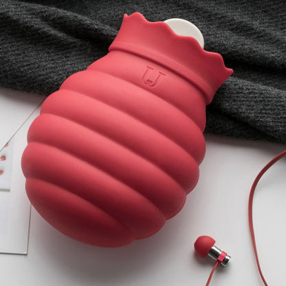 Original Xiaomi Youpin Jotun Judy Warm Water Bag  Silicone Hot Water Bag Small Size：15x10x5.8cm(Red) - Hot Water Bags by Xiaomi | Online Shopping UK | buy2fix