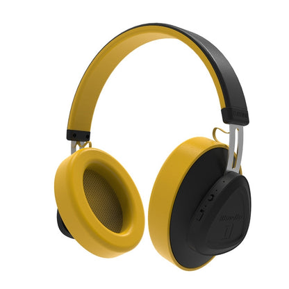 Bluedio TMS Bluetooth Version 5.0 Headset Bluetooth Headset Can Connect Cloud Data to APP(Yellow) - Headset & Headphone by Bluedio | Online Shopping UK | buy2fix