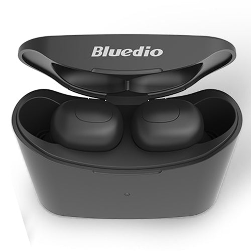 Bluedio TWS T-elf Bluetooth Version 5.0 In-Ear Bluetooth Headset with Headphone Charging Cabin(Black) - TWS Earphone by Bluedio | Online Shopping UK | buy2fix