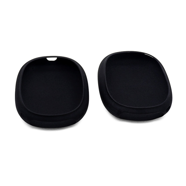 A Pair Full Coverage Anti-scratch Silicone Headphone Protective Case for AirPods Max(Black) - For AirPods Max by buy2fix | Online Shopping UK | buy2fix