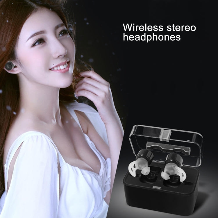 Twins-S08 True Wireless Stereo Bluetooth In-Ear Earphone with Mic, with Mobile Charge Power Box, for iPhone / iPad / iPod / PC and Other Bluetooth Devices(White) - Bluetooth Earphone by buy2fix | Online Shopping UK | buy2fix