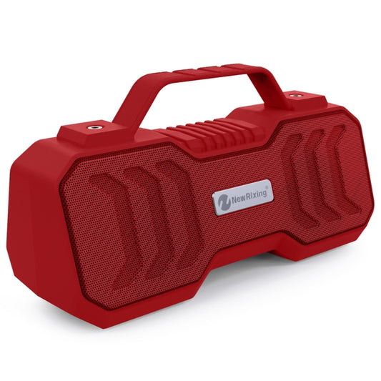 NewRixing NR-4500 Portable Wireless Bluetooth Stereo Speaker Support TWS / FM Function Speaker (Red) - Desktop Speaker by NewRixing | Online Shopping UK | buy2fix