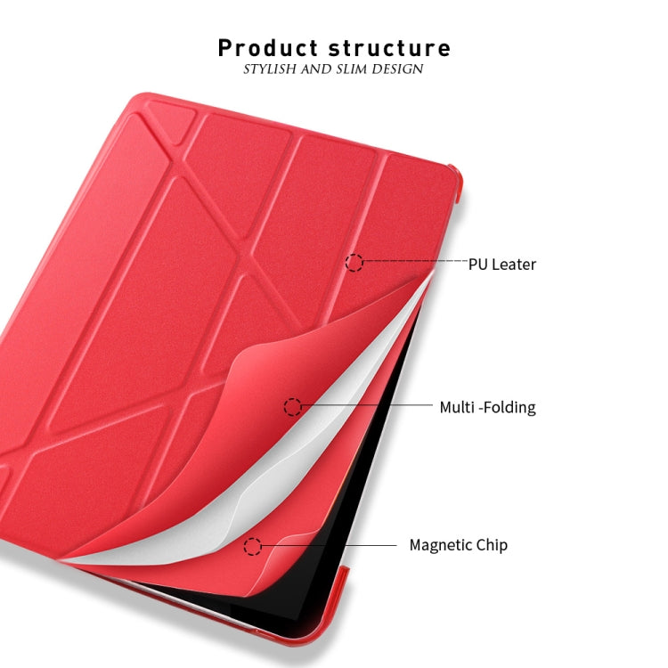 Horizontal Flip Ultra-thin Magnetic PU Leather Case for iPad Air 11 2024 / iPad Pro 11 inch 2018/2020/2021, with  Sleep / Wake-up Function(Red) - iPad Pro 11 (2018) Cases by buy2fix | Online Shopping UK | buy2fix