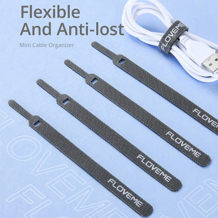 10 PCS FLOVEME Nylon Tie-wraps Hook and Loop Fastener Cable Ties for Data Cable & Earphone, Length: 14cm - Cable Organizer by FLOVEME | Online Shopping UK | buy2fix