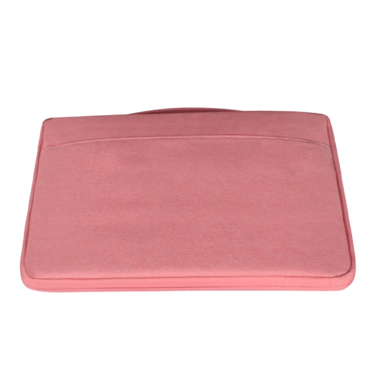11.6 inch Fashion Casual Polyester + Nylon Laptop Handbag Briefcase Notebook Cover Case, For Macbook, Samsung, Lenovo, Xiaomi, Sony, DELL, CHUWI, ASUS, HP(Pink) - Other by buy2fix | Online Shopping UK | buy2fix
