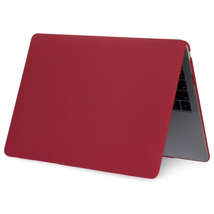 For MacBook Air 13.3 inch A1932 2018 & A2179 2020 & A2337 Laptop Matte Style Protective Case(Wine Red) - MacBook Air Cases by buy2fix | Online Shopping UK | buy2fix