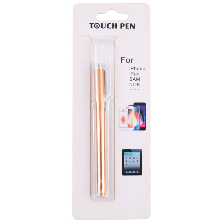Universal Silicone Disc Nib Capacitive Stylus Pen (Gold) - Stylus Pen by buy2fix | Online Shopping UK | buy2fix