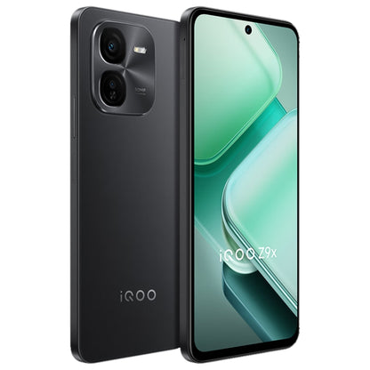 vivo iQOO Z9x, Dual Back Cameras, 8GB+128GB, Face ID Screen Fingerprint Identification, 6.72 inch Android 14.0 OriginOS 4 Snapdragon 6 Gen 1 Octa Core 2.2GHz, OTG, Network: 5G, Support Google Play (Black) - vivo by vivo | Online Shopping UK | buy2fix