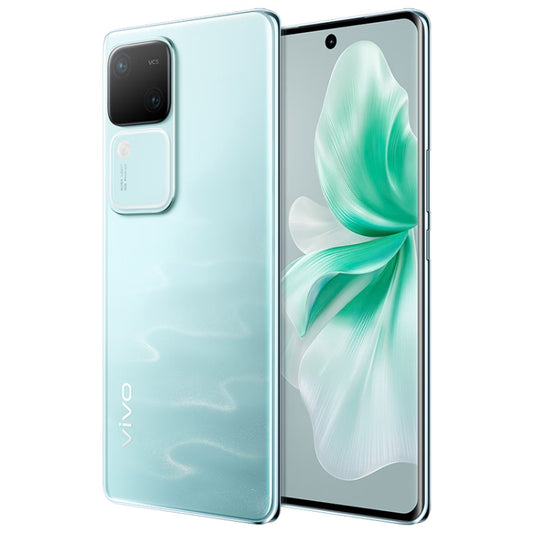 vivo S18, Dual Back Cameras, 8GB+256GB, Face ID Screen Fingerprint Identification, 6.78 inch Android 14.0 OriginOS 4 Snapdragon 7 Gen 3 Octa Core 2.63GHz, OTG, NFC, Network: 5G, Support Google Play (Blue Green) - vivo by vivo | Online Shopping UK | buy2fix