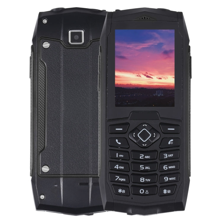 Rugtel R1C Rugged Phone, IP68 Waterproof Dustproof Shockproof, 2.4 inch, MTK6261D, 2000mAh Battery, SOS, FM, Dual SIM(Black) - Others by Rugtel | Online Shopping UK | buy2fix