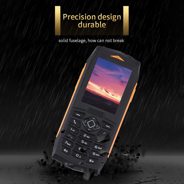 Rugtel R1C Rugged Phone, IP68 Waterproof Dustproof Shockproof, 2.4 inch, MTK6261D, 2000mAh Battery, SOS, FM, Dual SIM(Orange) - Others by Rugtel | Online Shopping UK | buy2fix
