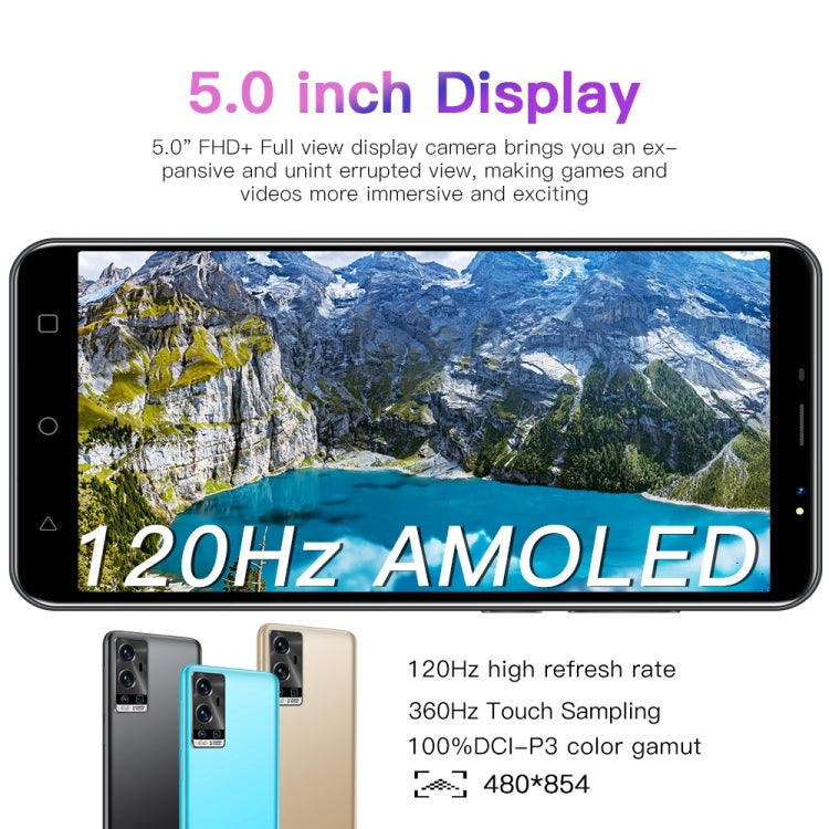 A16E / D103, 512MB+4GB, 5.0 inch Screen, Face Identification, Android 4.4 MTK6572 Dual Core, Network: 3G (Blue) -  by buy2fix | Online Shopping UK | buy2fix