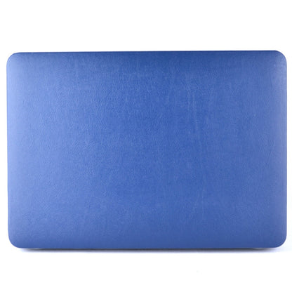 For MacBook Air 13.3 inch A1466 2012-2017 / A1369 2010-2012 Laptop PU Leather Paste Case (Dark Blue) - MacBook Air Cases by buy2fix | Online Shopping UK | buy2fix