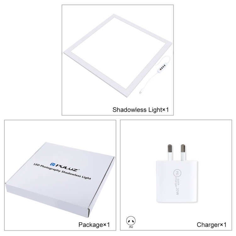 PULUZ 1000LM LED Acrylic No Polar Dimming Shadowless Light Pad with Switch for 40cm Photo Studio Box(AU Plug) -  by PULUZ | Online Shopping UK | buy2fix