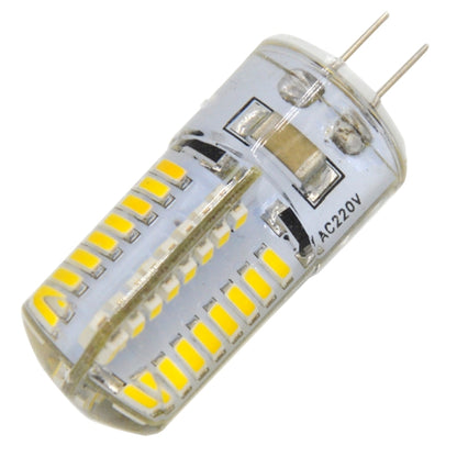 G4 4W 200LM  Silicone Corn Light Bulb, 64 LED SMD 3014, Warm White Light, AC 220V - LED Blubs & Tubes by buy2fix | Online Shopping UK | buy2fix