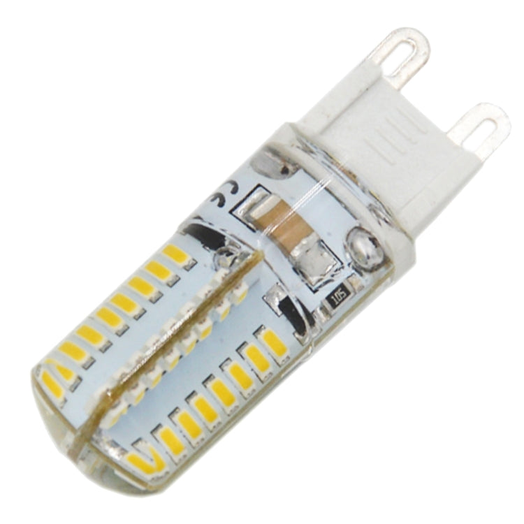 G9 4W 210LM  Silicone Corn Light Bulb, 64 LED SMD 3014, Warm White Light, AC 220V - LED Blubs & Tubes by buy2fix | Online Shopping UK | buy2fix