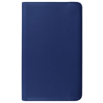 Litchi Texture Horizontal Flip Solid Color Leather Case with 360 Degrees Rotation Holder for Galaxy Tab E 9.6 / T560 / T561(Dark Blue) - Other Galaxy Tab PC by buy2fix | Online Shopping UK | buy2fix