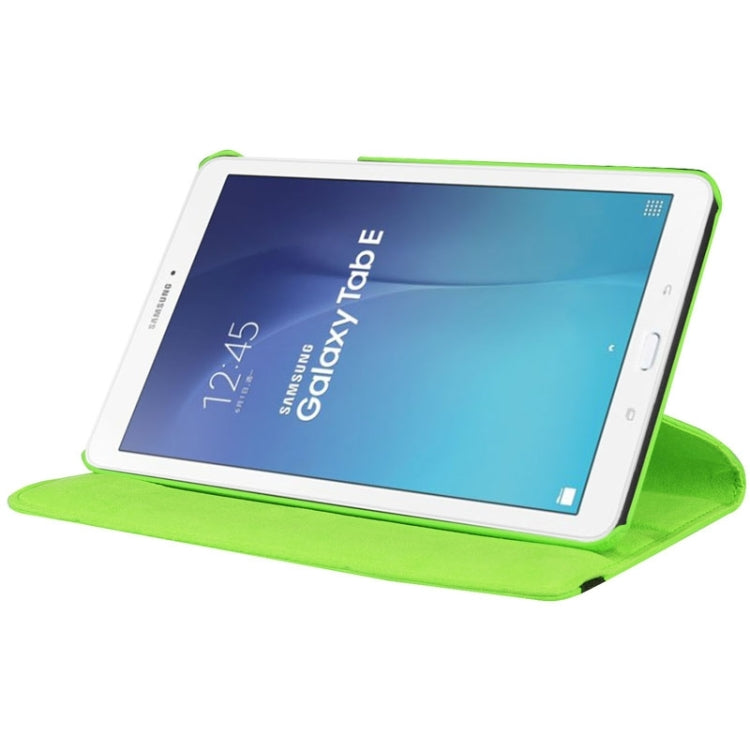 Litchi Texture Horizontal Flip Solid Color Leather Case with 360 Degrees Rotation Holder for Galaxy Tab E 9.6 / T560 / T561(Green) - Other Galaxy Tab PC by buy2fix | Online Shopping UK | buy2fix