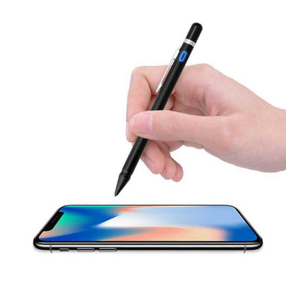 1.5-2.3mm Rechargeable Capacitive Touch Screen Active Stylus Pen(White) - Stylus Pen by buy2fix | Online Shopping UK | buy2fix