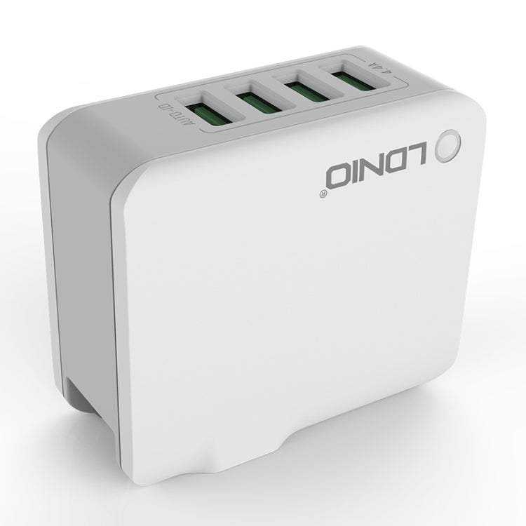 LDNIO A4403 4.4A 4 x USB Ports Smart Travel Charger, US Plug - USB Charger by LDNIO | Online Shopping UK | buy2fix