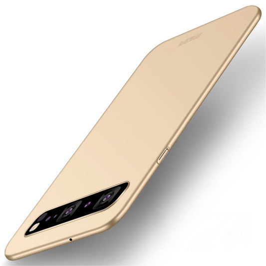 MOFI Frosted PC Ultra-thin Hard Case for Galaxy S10 5G (Gold) - Galaxy Phone Cases by MOFI | Online Shopping UK | buy2fix