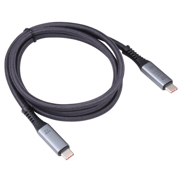 10Gbps 8K USB-C/Type-C to USB-C/Type-C Digital Video Cable Compatible with USB 3.2, Length: 1m (Black) - Video & Audio Cable by buy2fix | Online Shopping UK | buy2fix